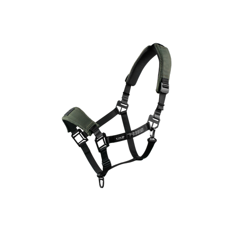Sikkerhedsgrime til hest Halter 2.0 i Nordic Green fra Nordic Liberty – justerbar pasform